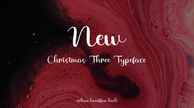 New Christmas Three Font