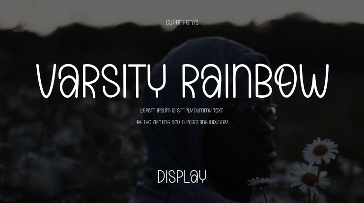 Varsity Rainbow Font
