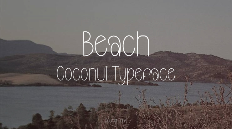 Beach Coconut Font