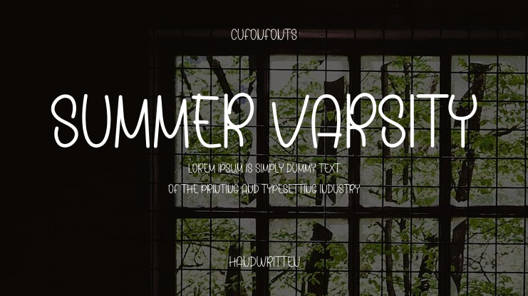 Summer Varsity Font