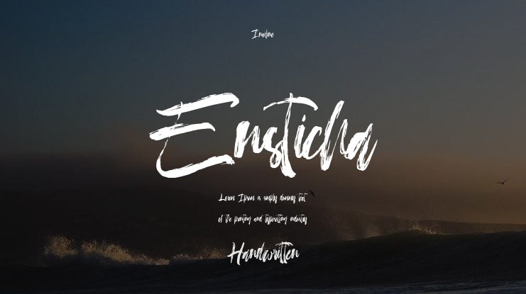 Ensticha Font