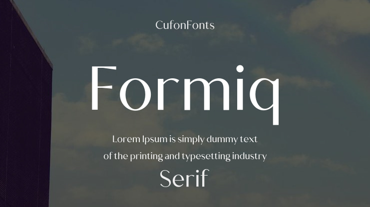 Formiq Font