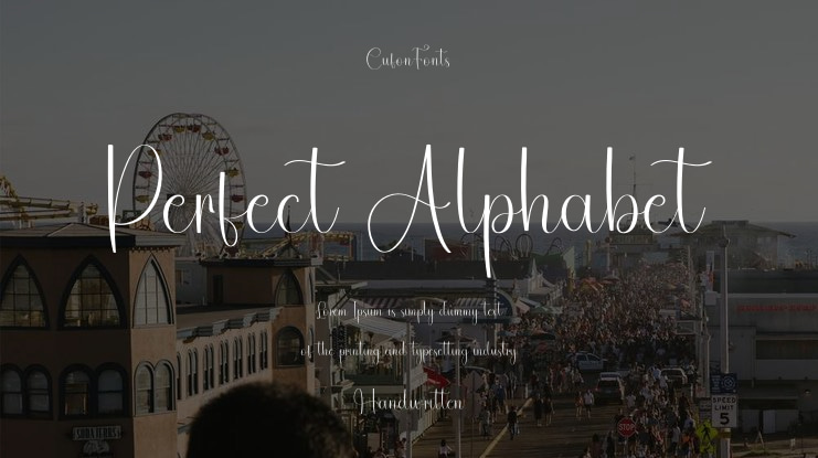 Perfect Alphabet Font