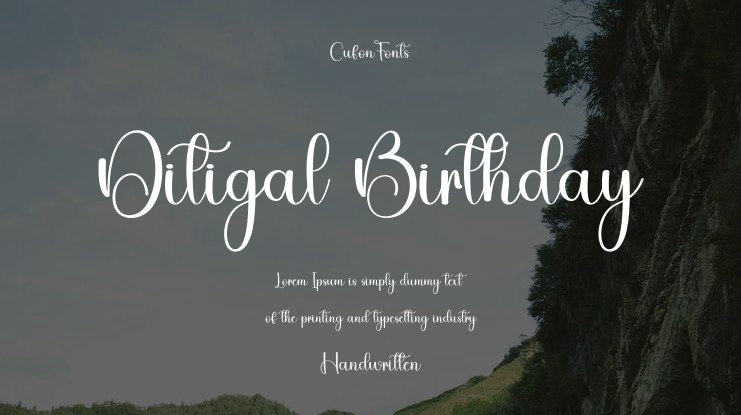 Ditigal Birthday Font
