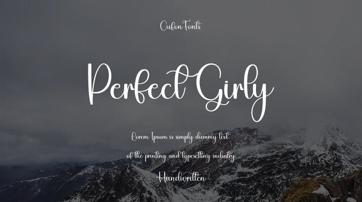 Perfect Girly Font