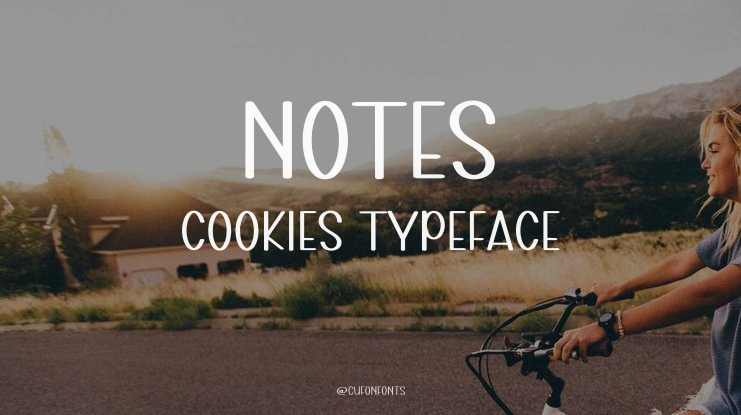 Notes Cookies Font