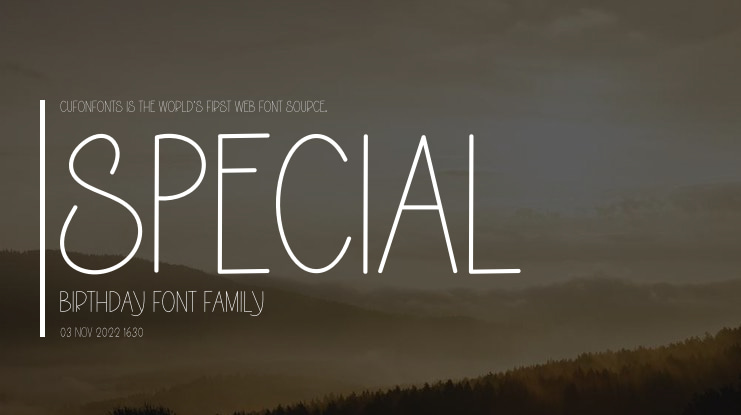 Special Birthday Font