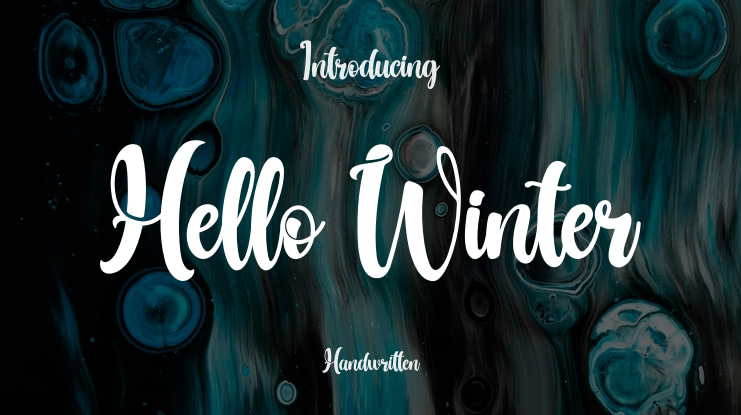 Hello Winter Font