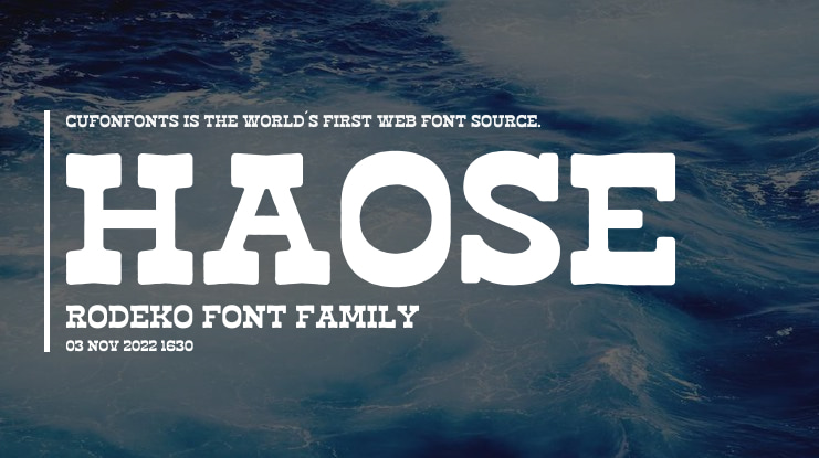 Haose Rodeko Font