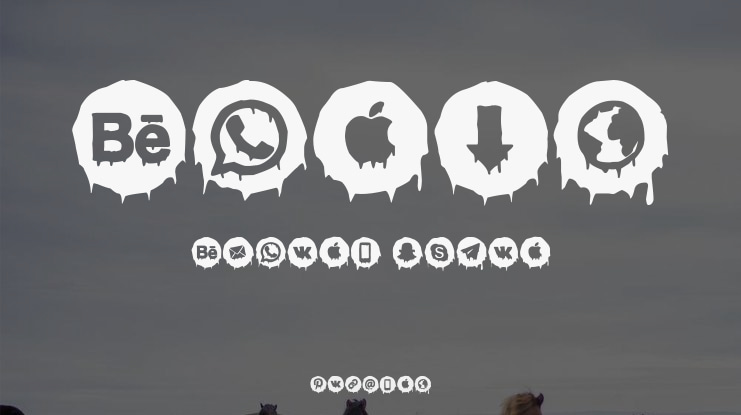 Scary Social Media Font