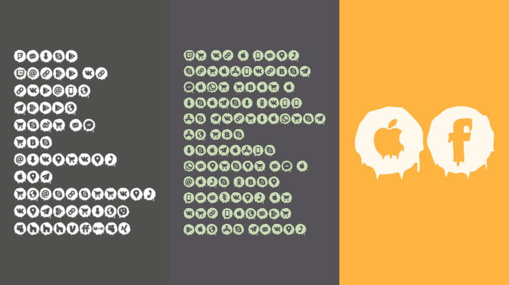 Scary Social Media Font