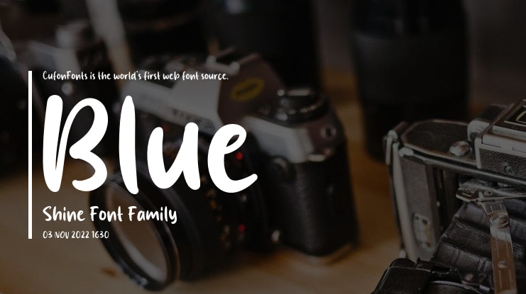 Blue Shine Font