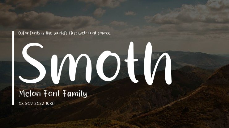Smoth Melon Font