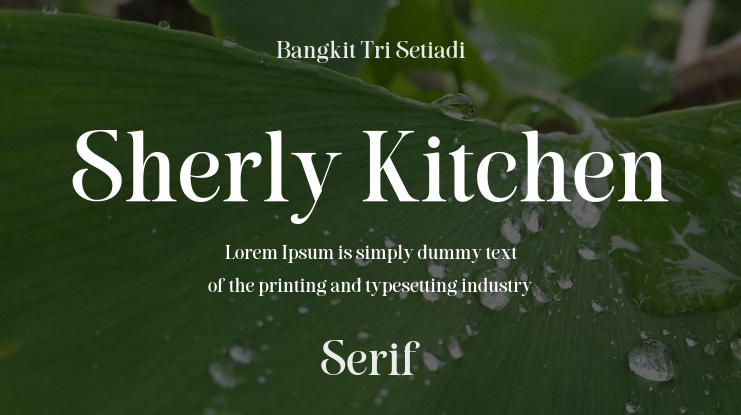 Sherly Kitchen Font
