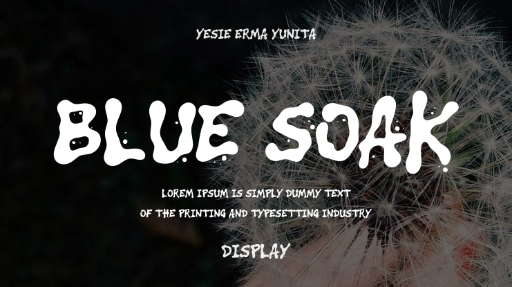 Blue Soak Font