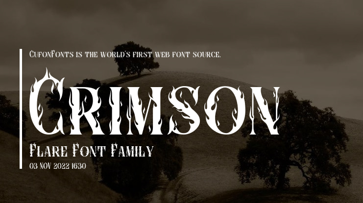 Crimson Flare Font