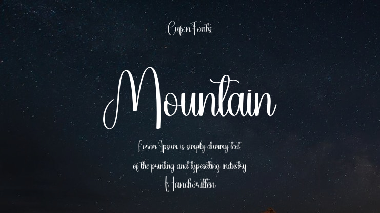 Mountain Font