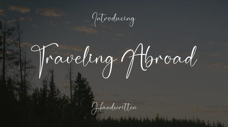 Traveling Abroad Font