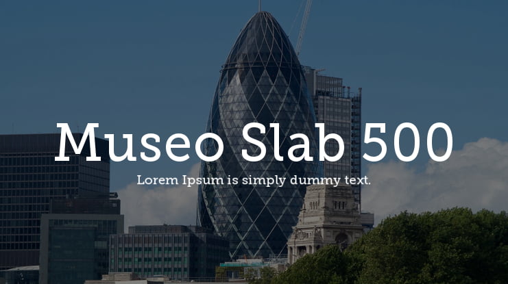 Museo Slab 500 Font
