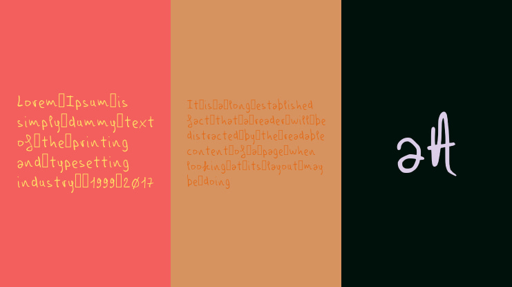 LostHandLir Font