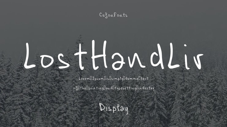 LostHandLir Font