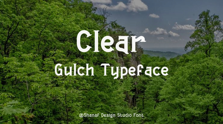 Clear Gulch Font Family