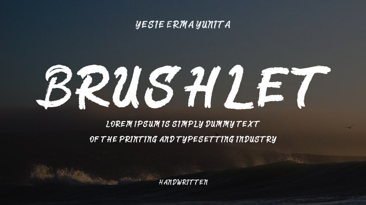 Brushlet Font
