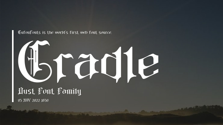 Cradle Dust Font