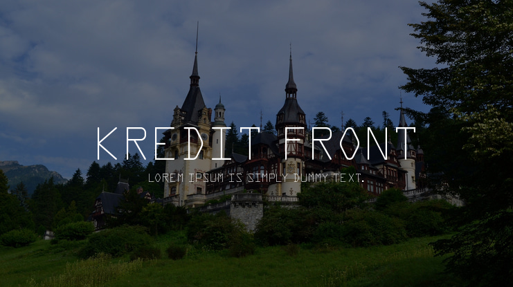 Kredit Front Font