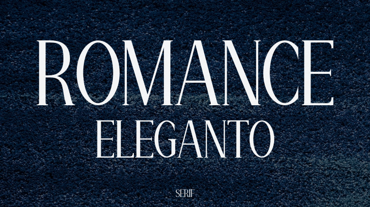 Romance Eleganto Font