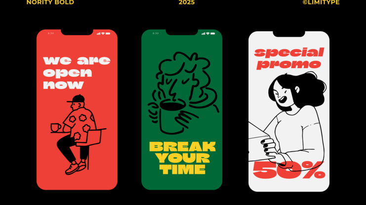 Nority Inktrap bold Font