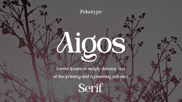 Aigos Font