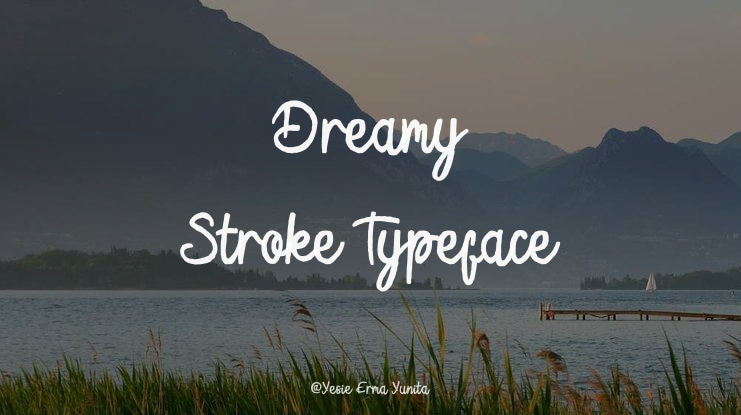 Dreamy Stroke Font