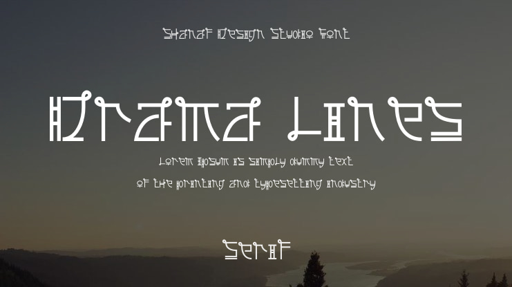 Drama Lines Font Family