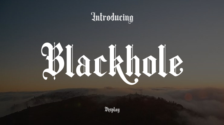 Blackhole Font
