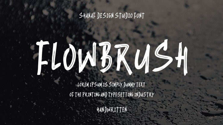 Flowbrush Font
