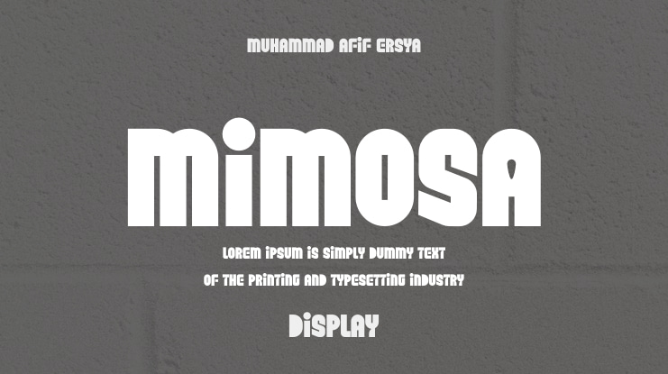 Mimosa Font