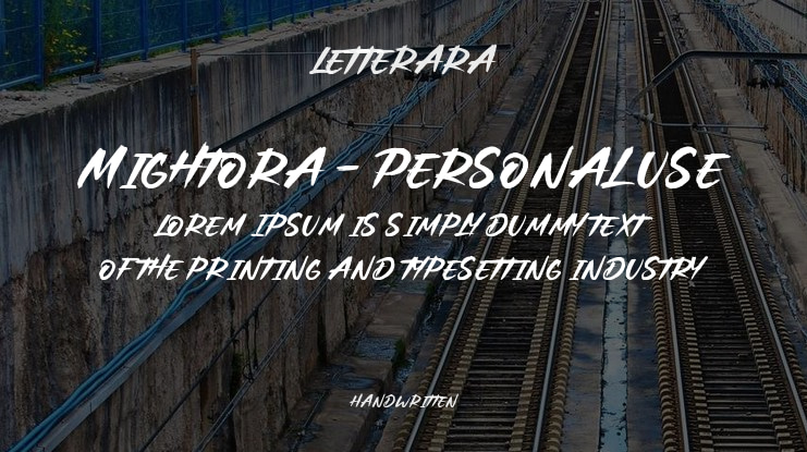 Mightora - Personal use Font