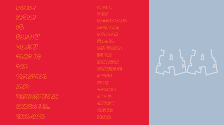 Noise Block Outline Font Family