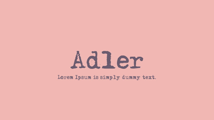 Adler Font