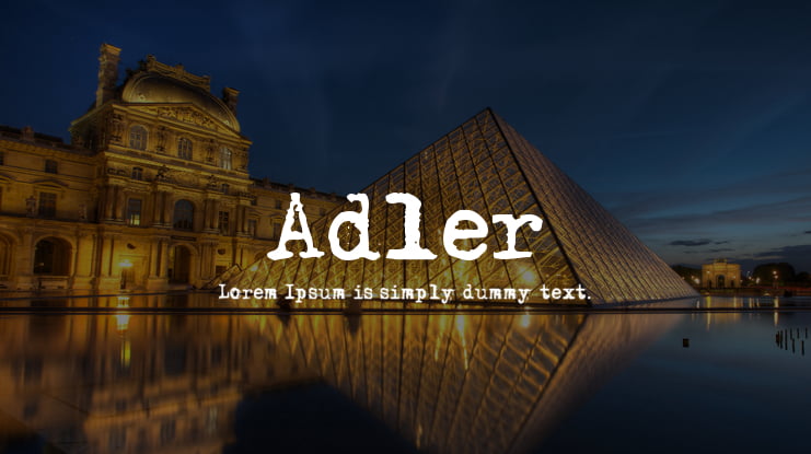 Adler Font