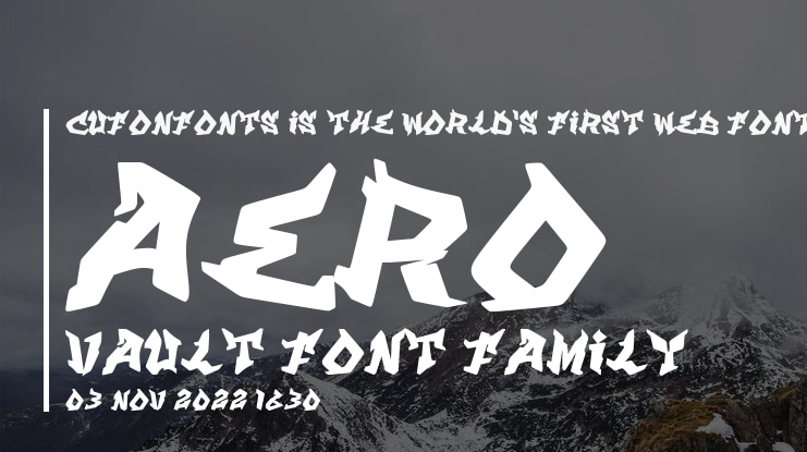 Aero Vault Font Family