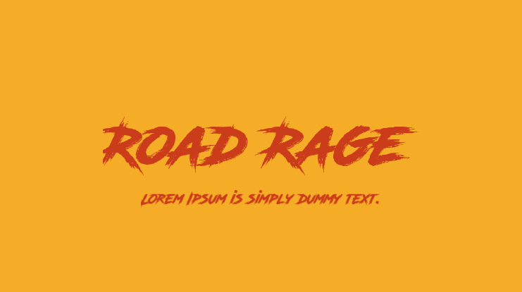 Road Rage Font