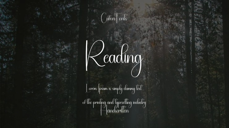 Reading Font
