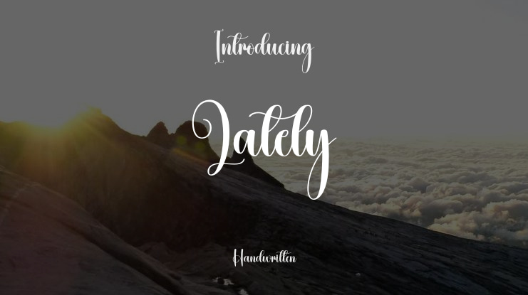 Lately Font