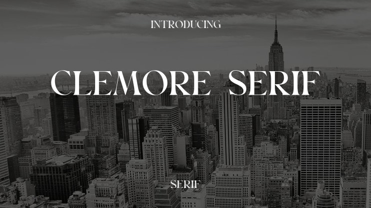 Clemore Serif Font Family