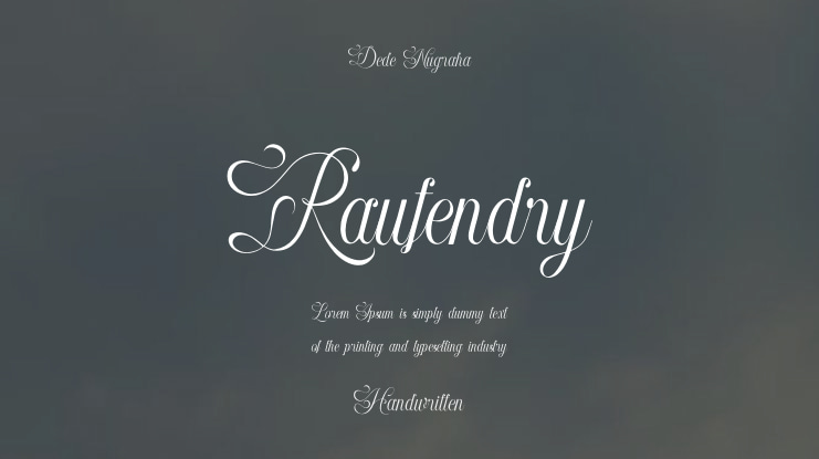 Raufendry Font