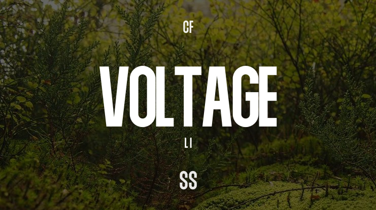 VOLTAGE Font