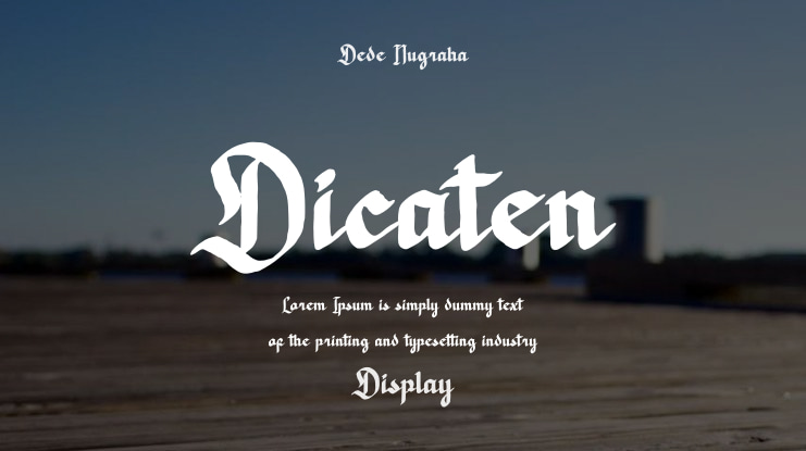 Dicaten Font