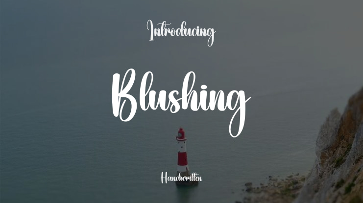 Blushing Font